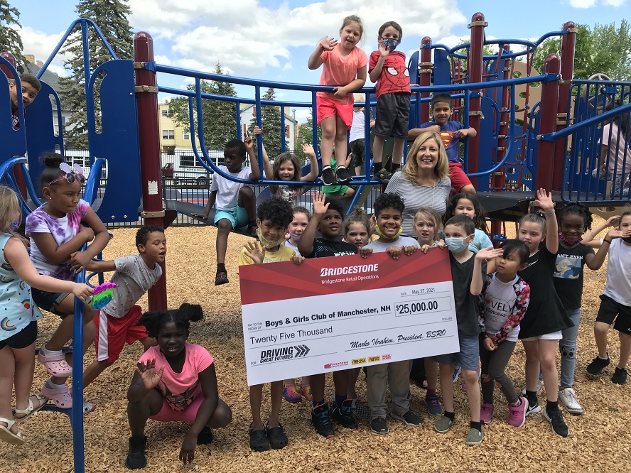 Bridgestone donates to Boys & Girls Club in Manchester, New Hampshire